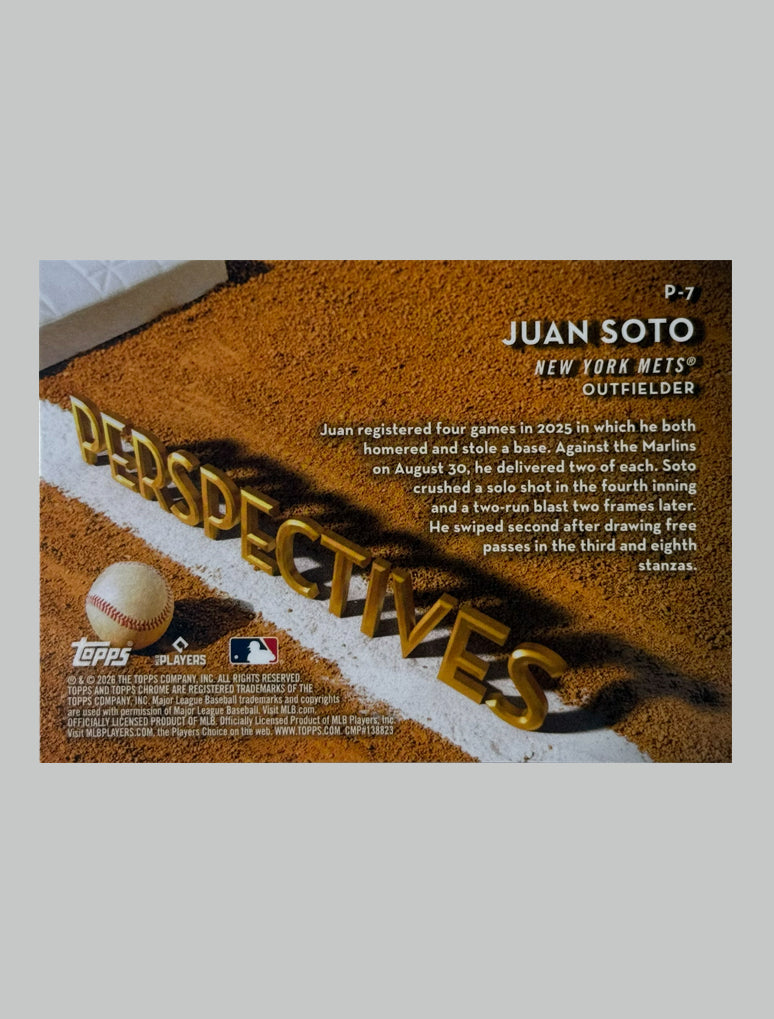 Topps Chrome MLB 2025 Juan Soto Perspectives