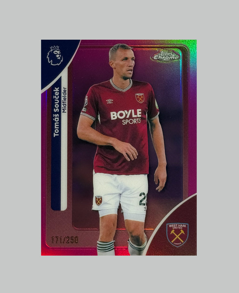 Topps Chrome Premier League 2026 Tomas Soucek 171/250