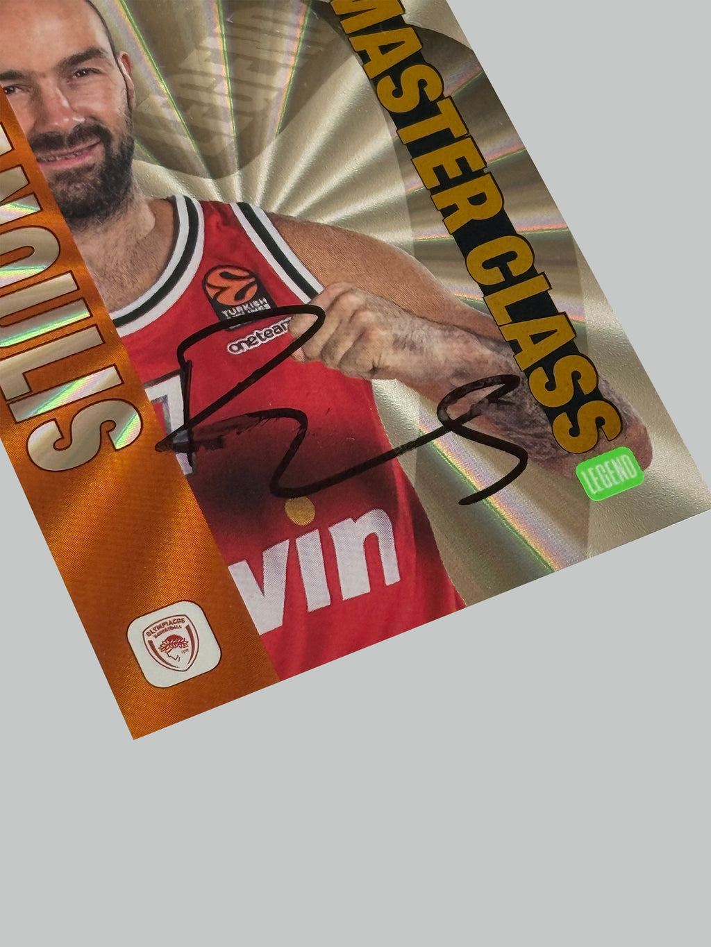 Panini Top Class Euroleague Vassilis Spanoulis On Card Auto