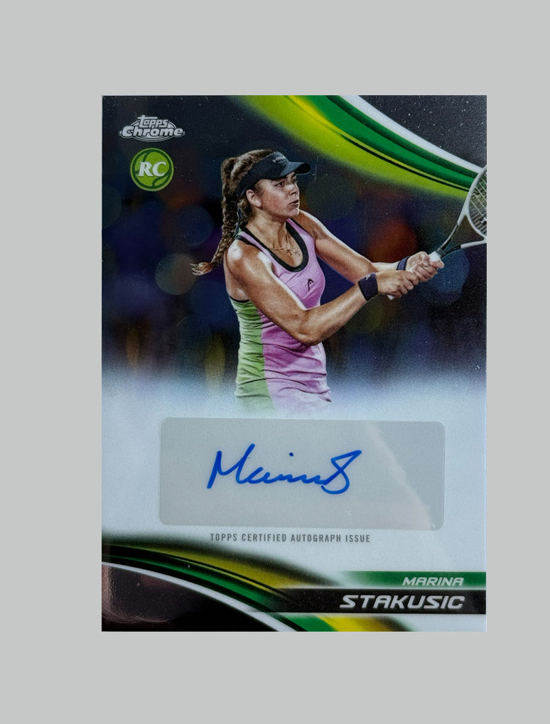 Topps Chrome Tennis 2025 Marina Stakusic (RC) Auto