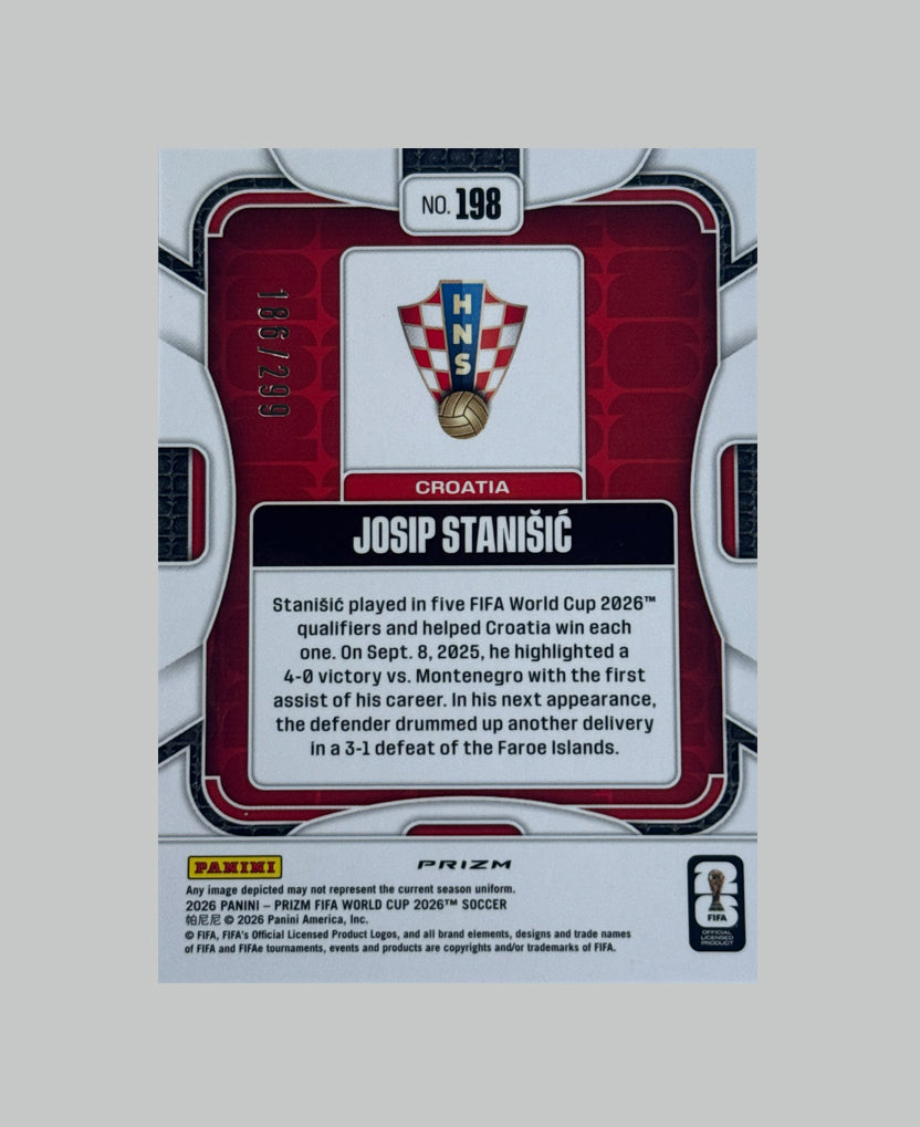 Panini Prizm World Cup 2026 Josip Stanisic 186/299