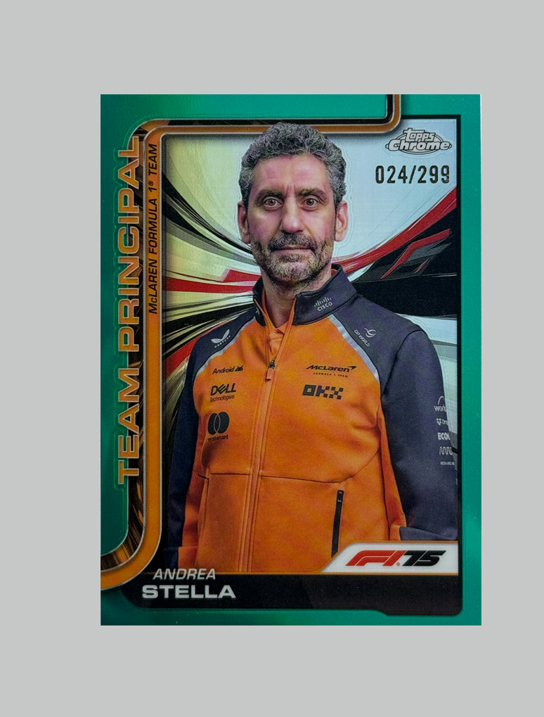 Topps Chrome F1 2025 Andrea Stella 024/299