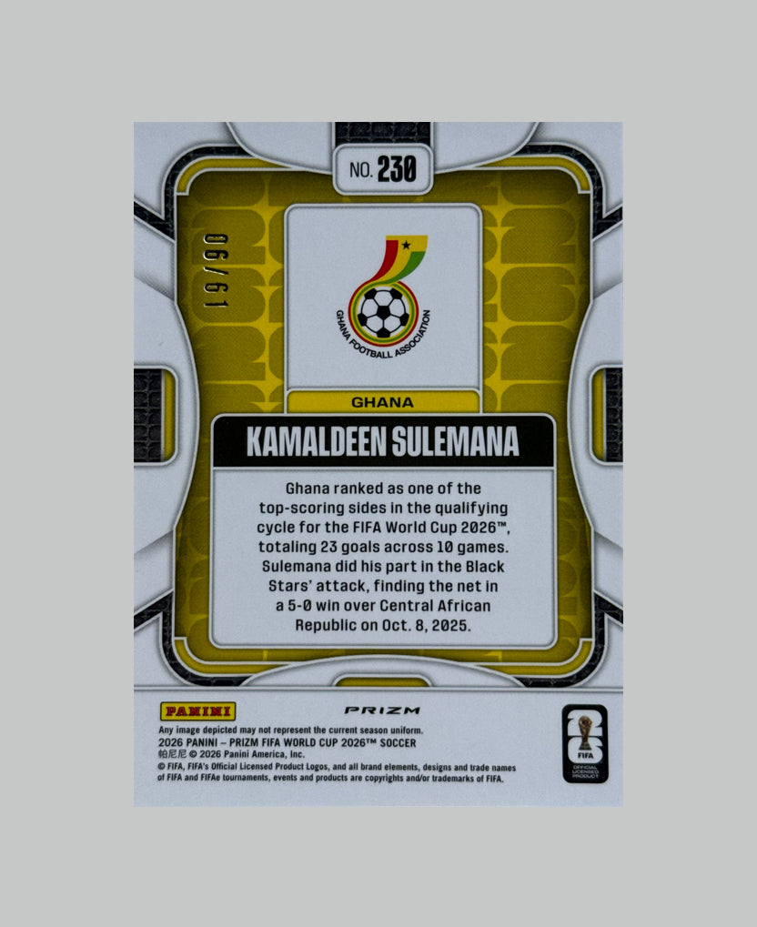 Panini Prizm World Cup 2026 Kamaldeen Sulemana 06/61