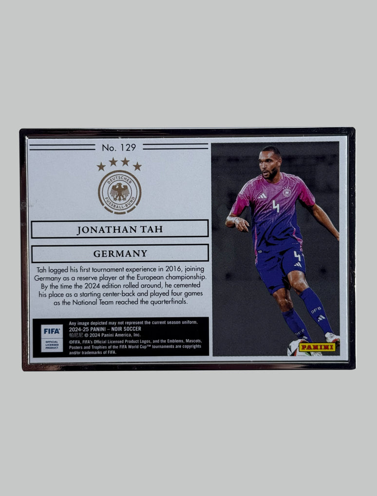 Panini Noir 2024-25 Jonathan Tah 07/10 Silver Frame