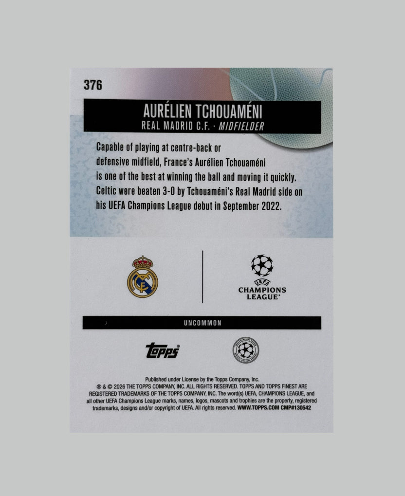Topps Finest UCC 2025-26 Aurelien Tchouameni