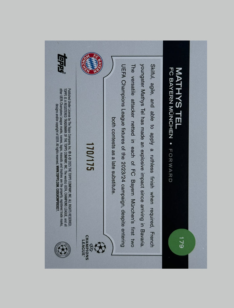 Topps UCC 2024-25 Mathys Tel 170/175