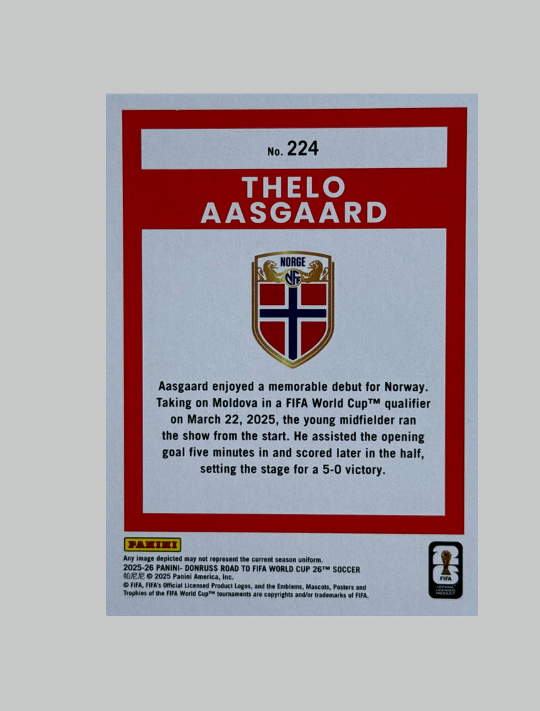 Panini Donruss Road to World Cup 2025-26 Thelo Aasgaard 043/349