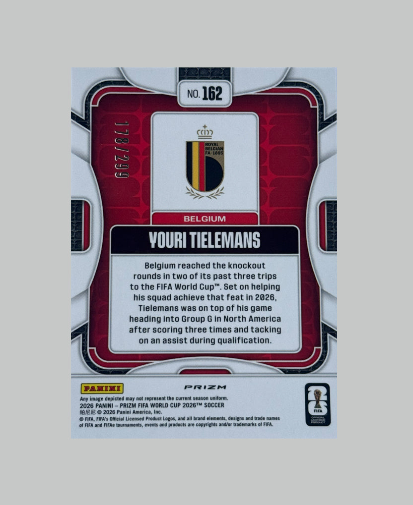 Panini Prizm World Cup 2026 Youri Tielemans 178/299