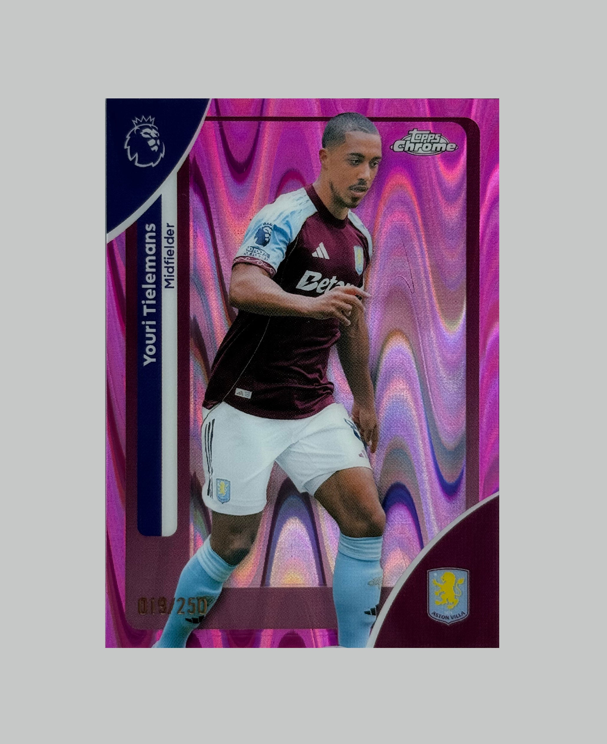 Topps Chrome Premier League 2026 Youri Tielemans 019/250