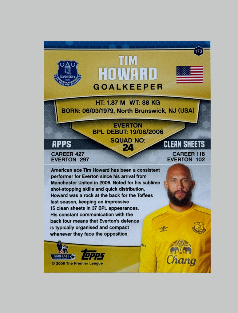Topps Premier League 2005-06 Tim Howard