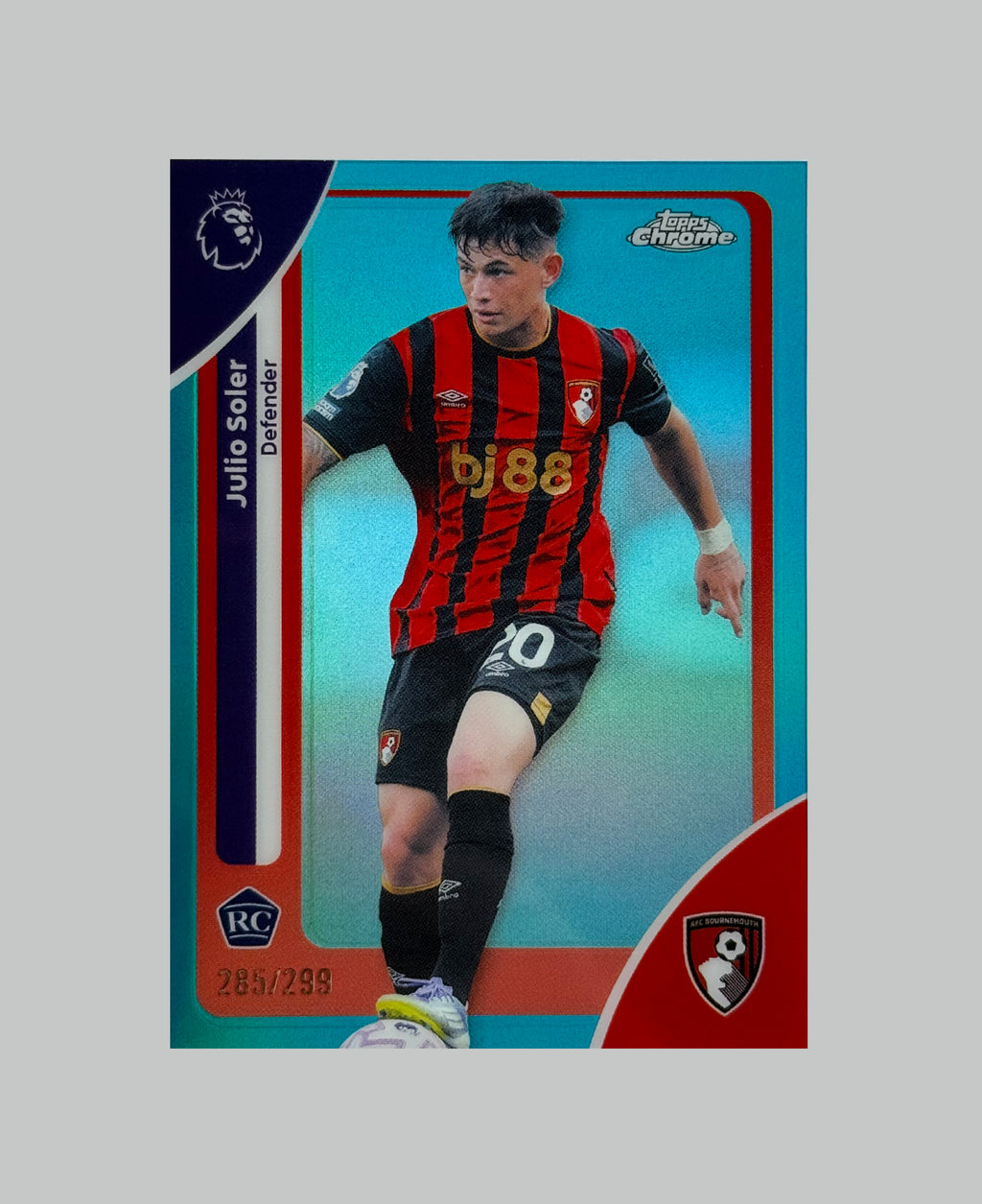 Topps Chrome Premier League 2026 Julio Soler (RC) 285/299