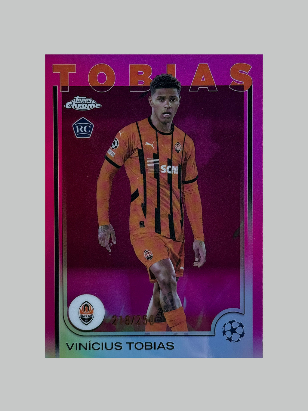 Topps Chrome UCC 2024-25 Vinicius Tobias (RC) 218/250