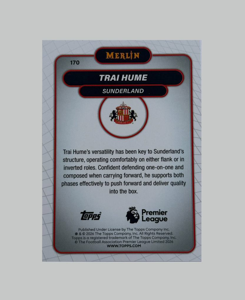 Topps Merlin Premier League 2025-26 Trai Hume (RC) 115/199