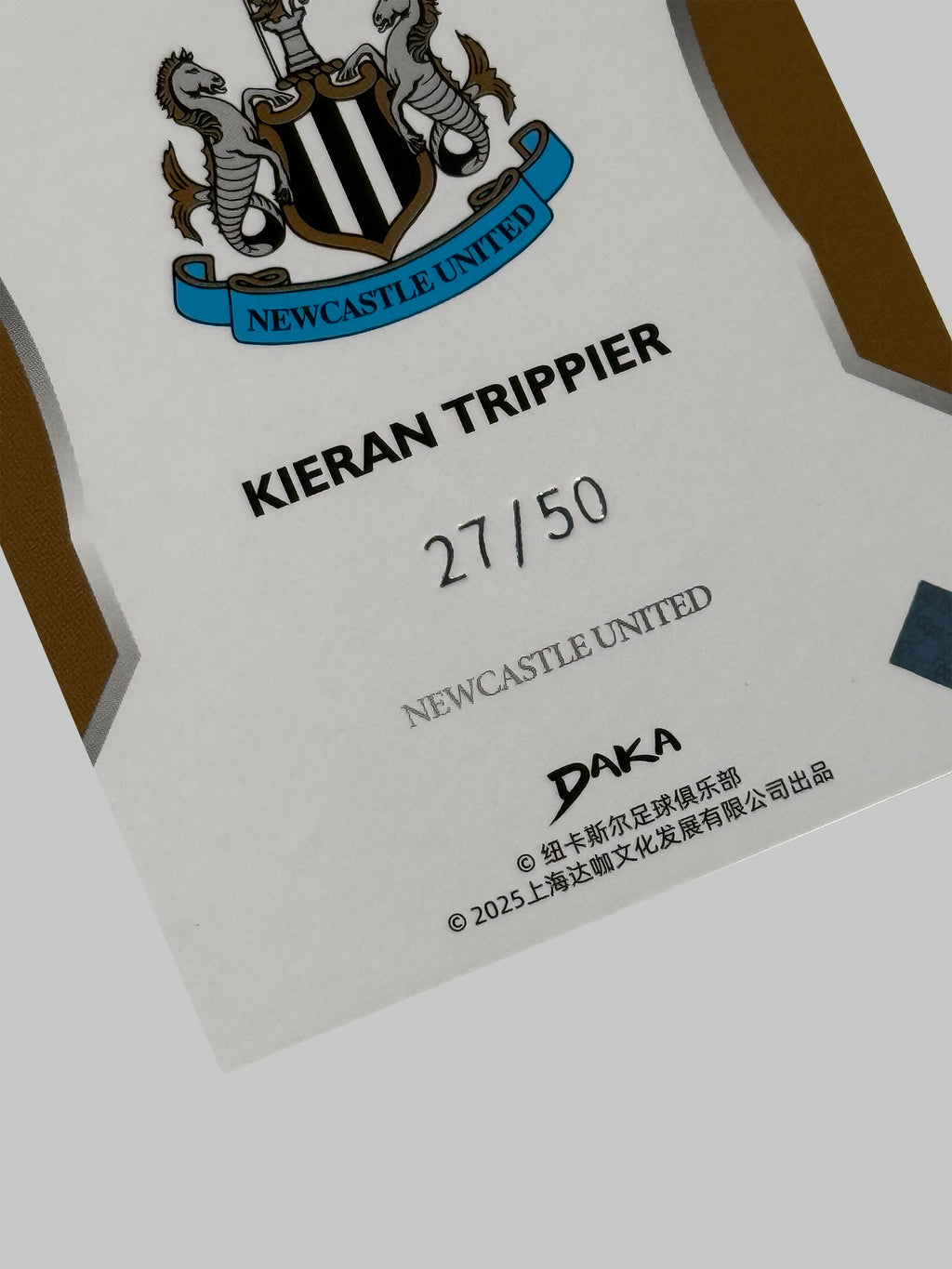 DAKA Europe Card Show Kieran Trippier 27/50
