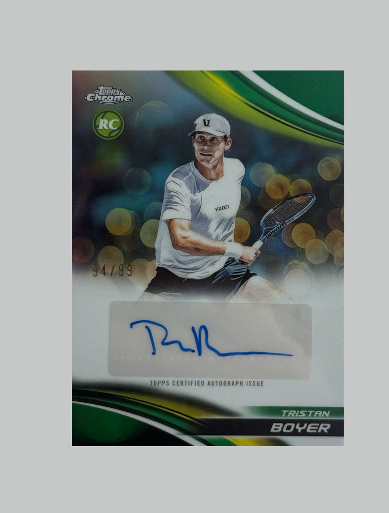 Topps Chrome Tennis 2025 Tristan Boyer (RC) 94/99 Auto