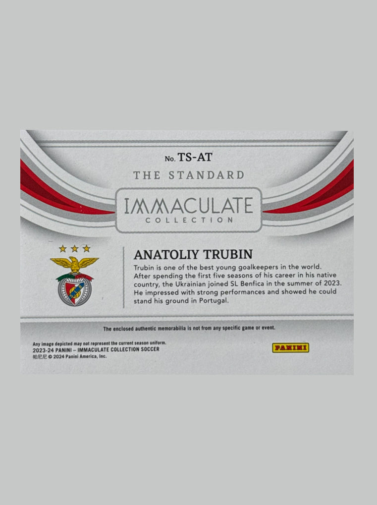 Panini Immaculate 2023-24 Anatoliy Trubin 45/49 Relic