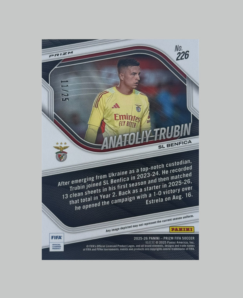 Panini Prizm FIFA 2025-26 Anatoliy Trubin 11/25