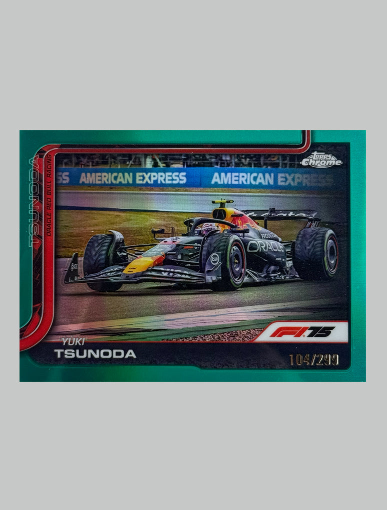 Topps Chrome F1 2025 Yuki Tsunoda 104/299