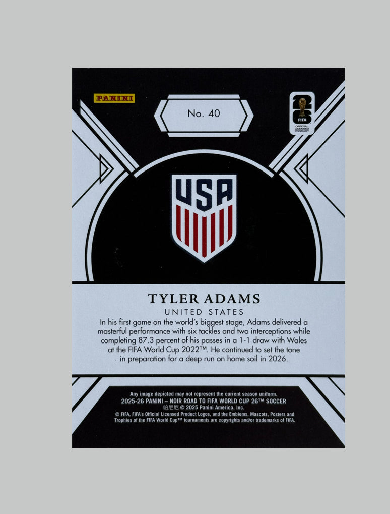Panini Noir 2025-26 Tyler Adams 76/99