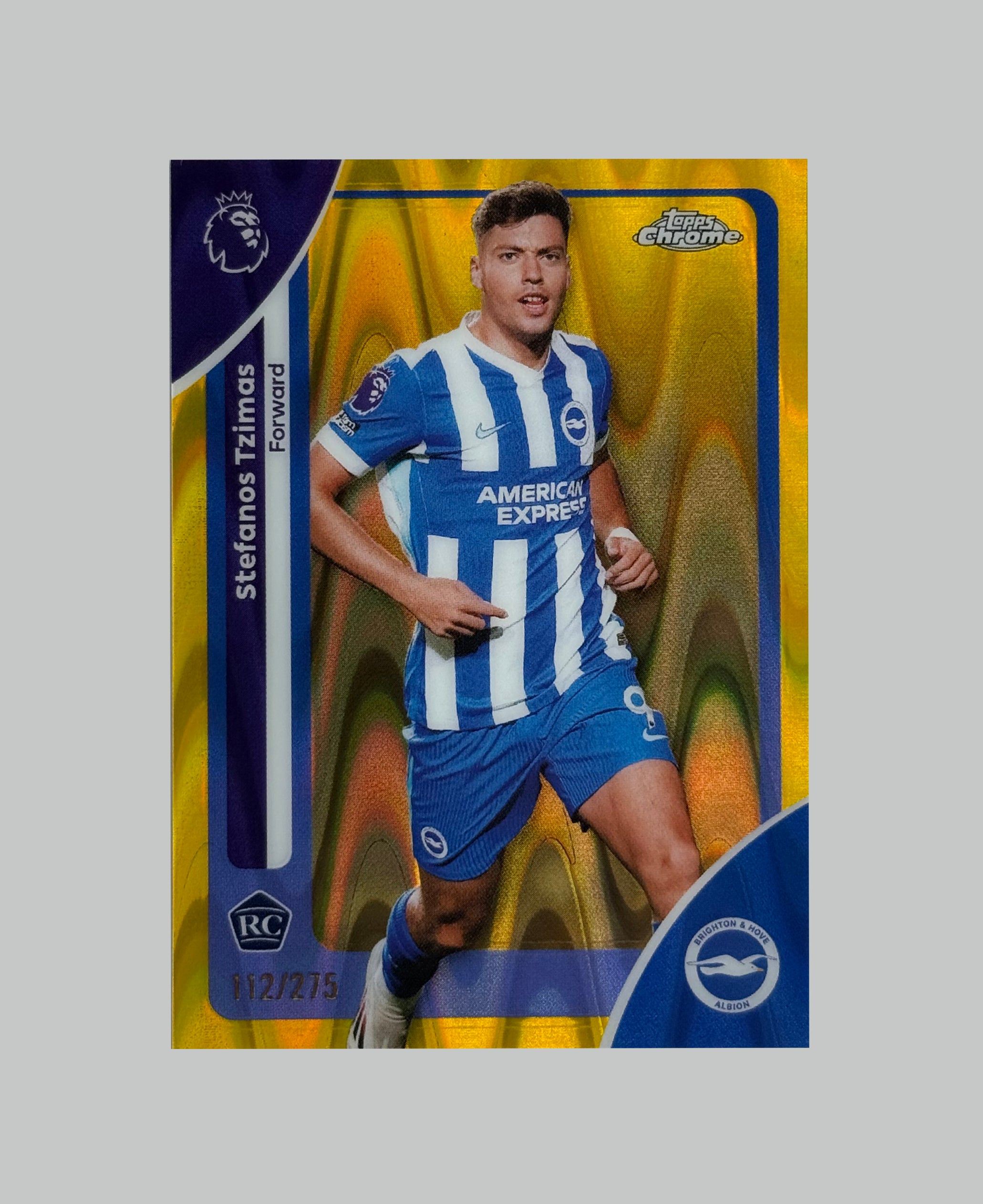 Topps Chrome Premier League 2026 Stefanos Tzimas (RC) 112/275