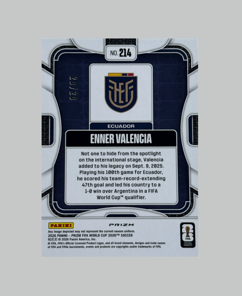 Panini Prizm World Cup 2026 Enner Valencia 20/20