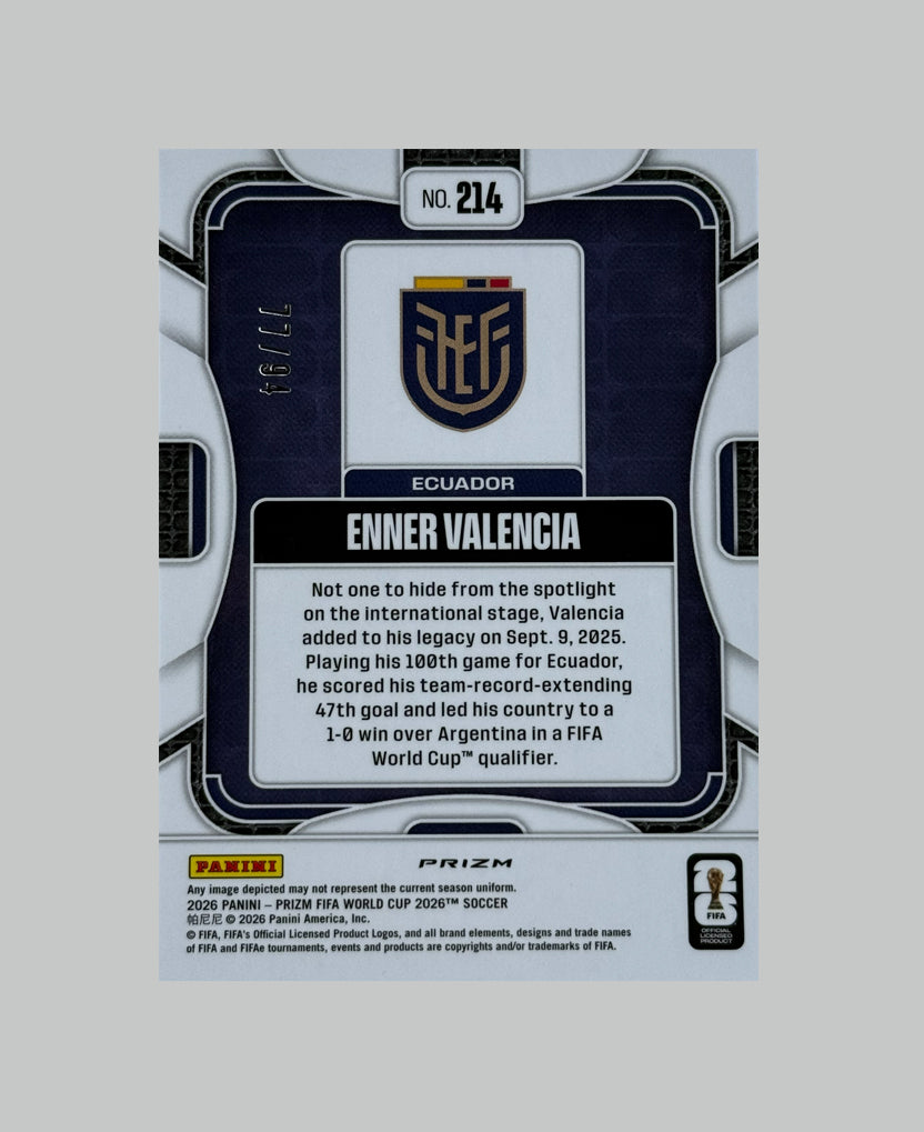 Panini Prizm World Cup 2026 Enner Valencia 77/94