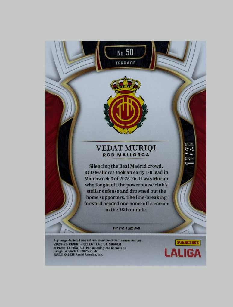 Panini Select La Liga 2025-26 Vedat Muriqi 18/28