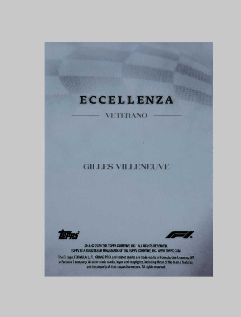 Topps F1 Ecellenza 2025 Gilles Villeneuve 34/50