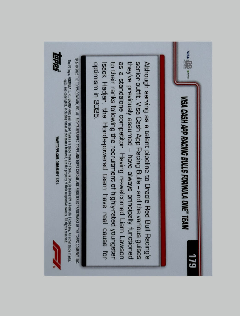 Topps Chrome F1 2025 Racing Bulls 124/299
