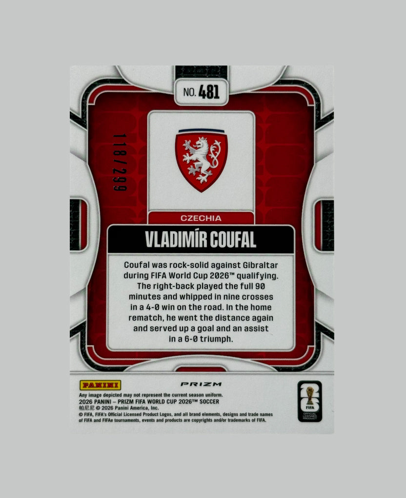 Panini Prizm World Cup 2026 Vladimir Coufal 118/299