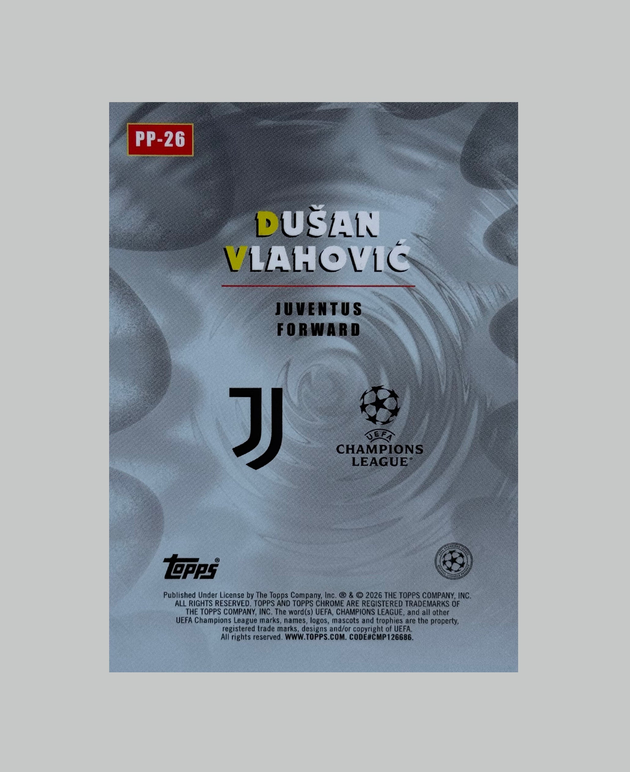 Topps Chrome UCC 2025-26 Dusan Vlahovic Power Players