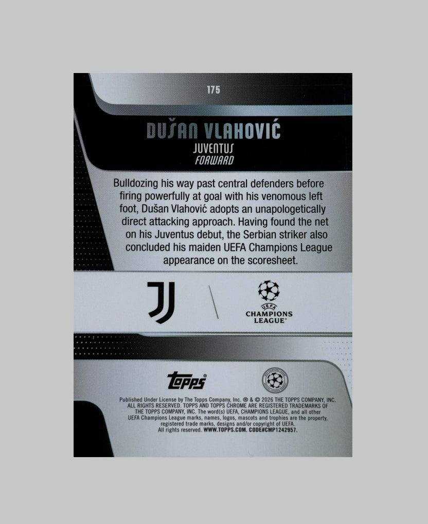 Topps Chrome UCC 2025-26 Dusan Vlahovic 71/99
