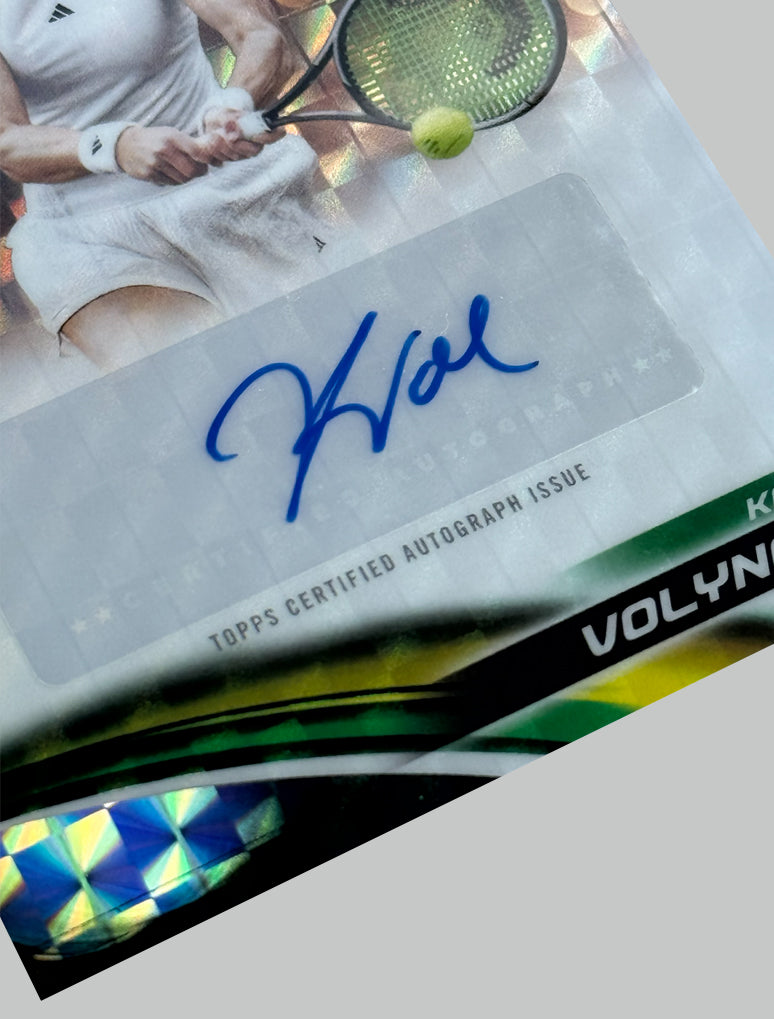 Topps Chrome Tennis 2025 Katie Volynets Geometric Refractor Auto