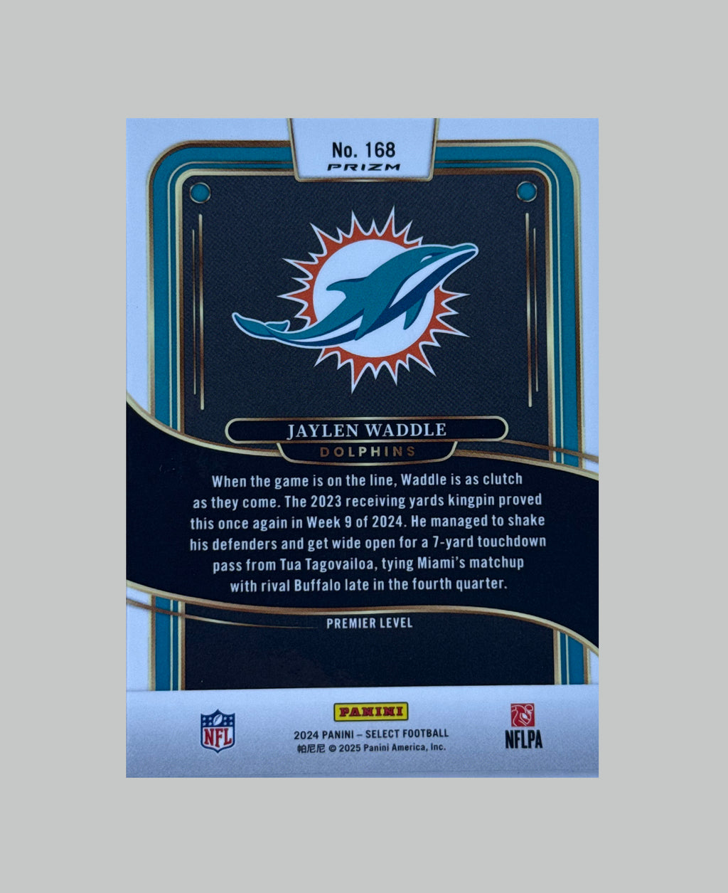Panini Select Jaylen Waddle Refractor