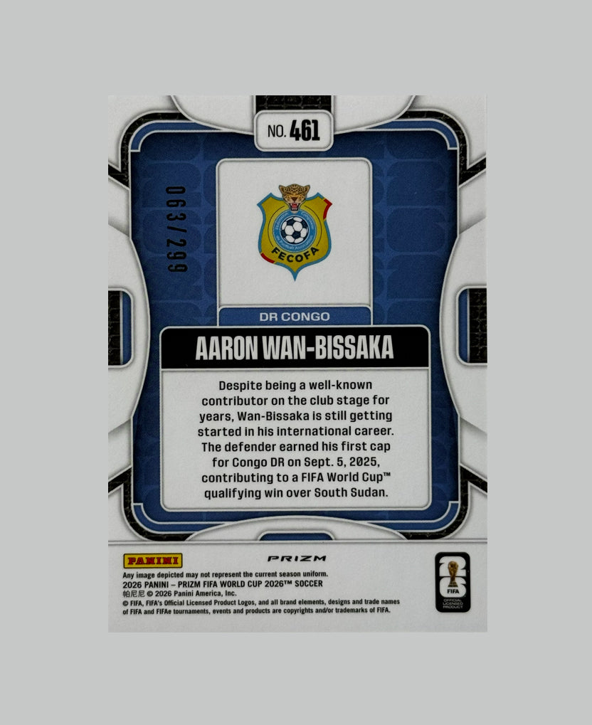 Panini Prizm World Cup 2026 Aaron Wan-Bissaka 063/299