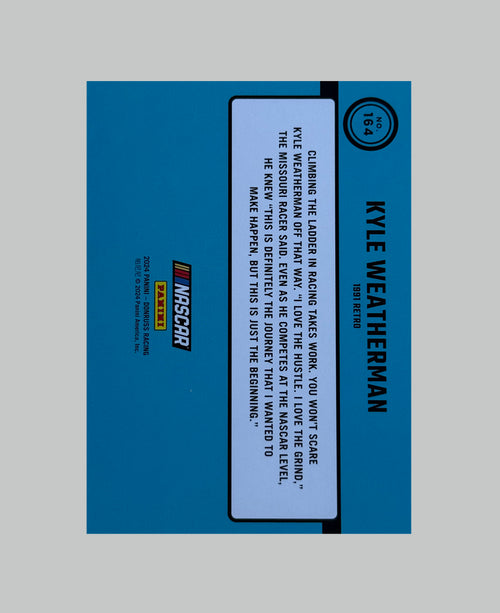Panini Donruss NASCAR Kyle Weatherman 164/199