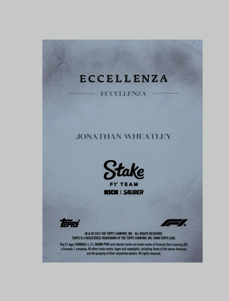 Topps F1 Ecellenza 2025 Jonathan Wheatley