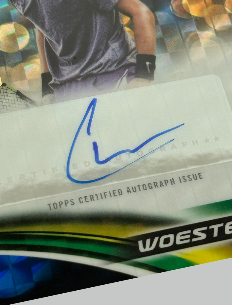 Topps Chrome Tennis 2025 Cooper Woestendick (RC) 144/150 Auto