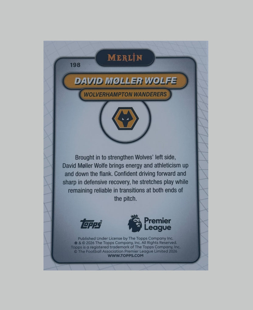 Topps Merlin Premier League 2025-26 David Moller Wolfe 001/199