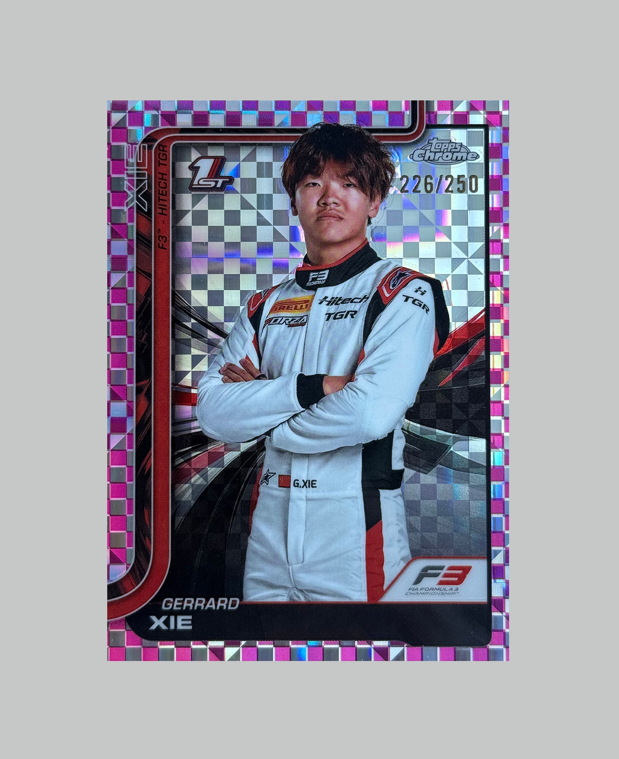 Topps Chrome F1 2025 Gerrad Xie (1st) 226/250