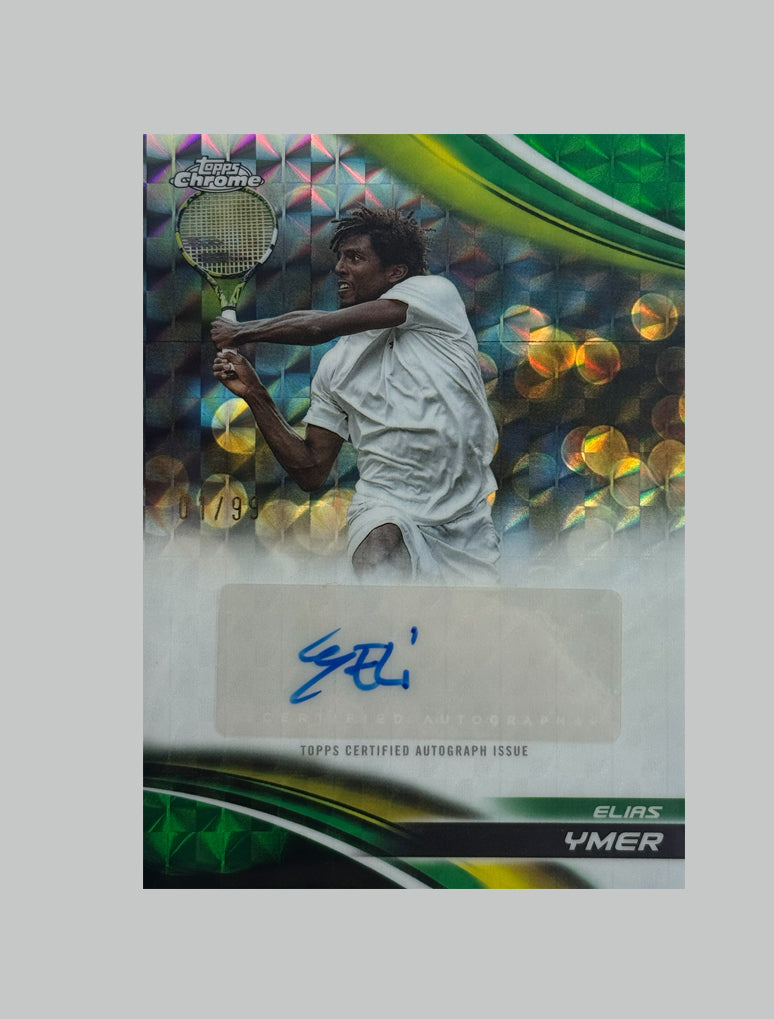 Topps Chrome Tennis 2025 Elias Ymer 01/99 Auto