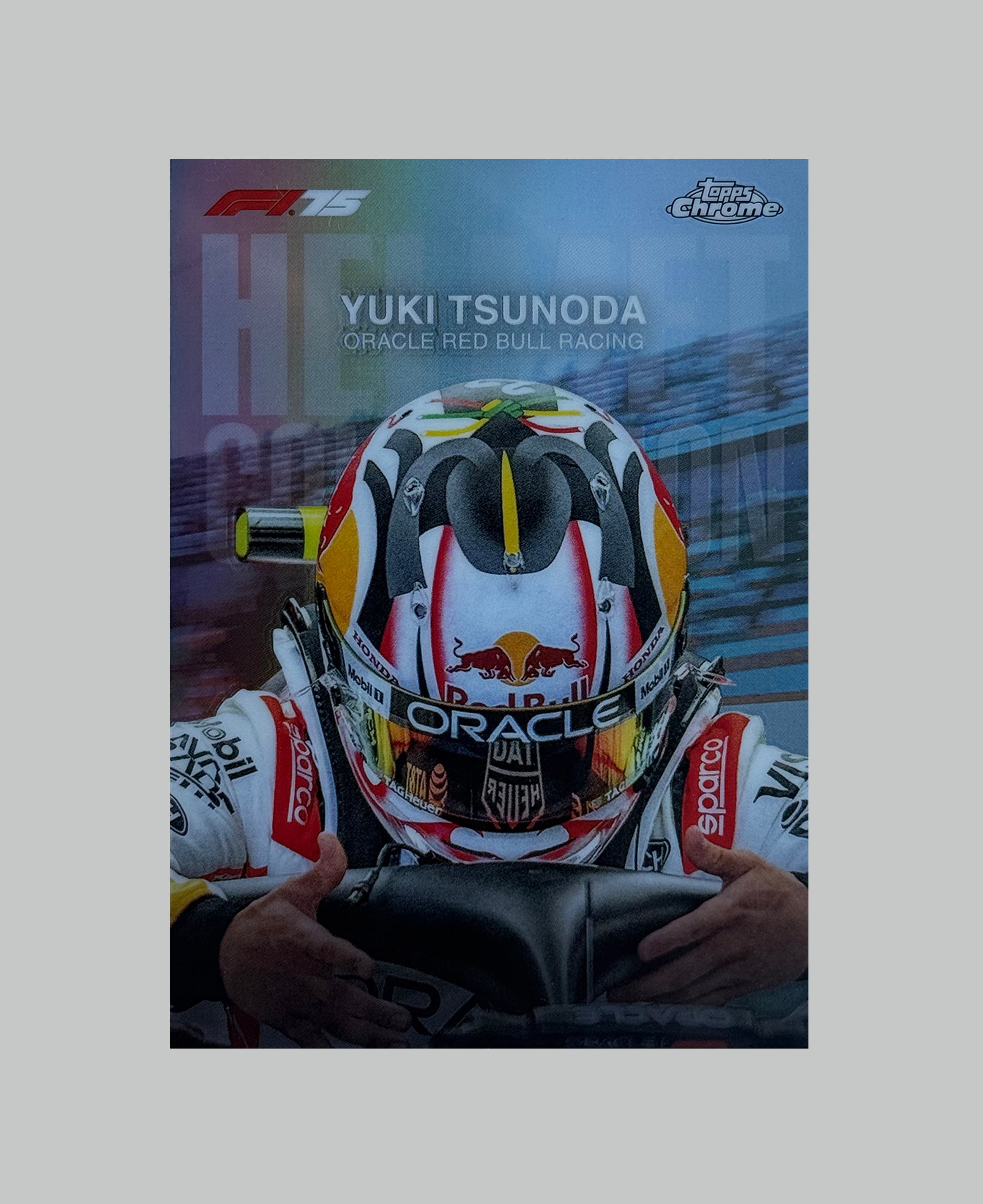 Topps Chrome F1 2025 Yuki Tsunoda Helmet