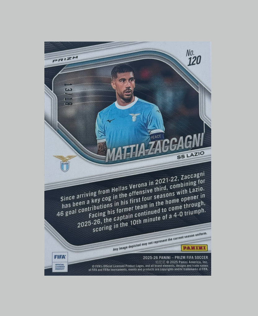 Panini Prizm FIFA 2025-26 Mattia Zaccagni 13/18