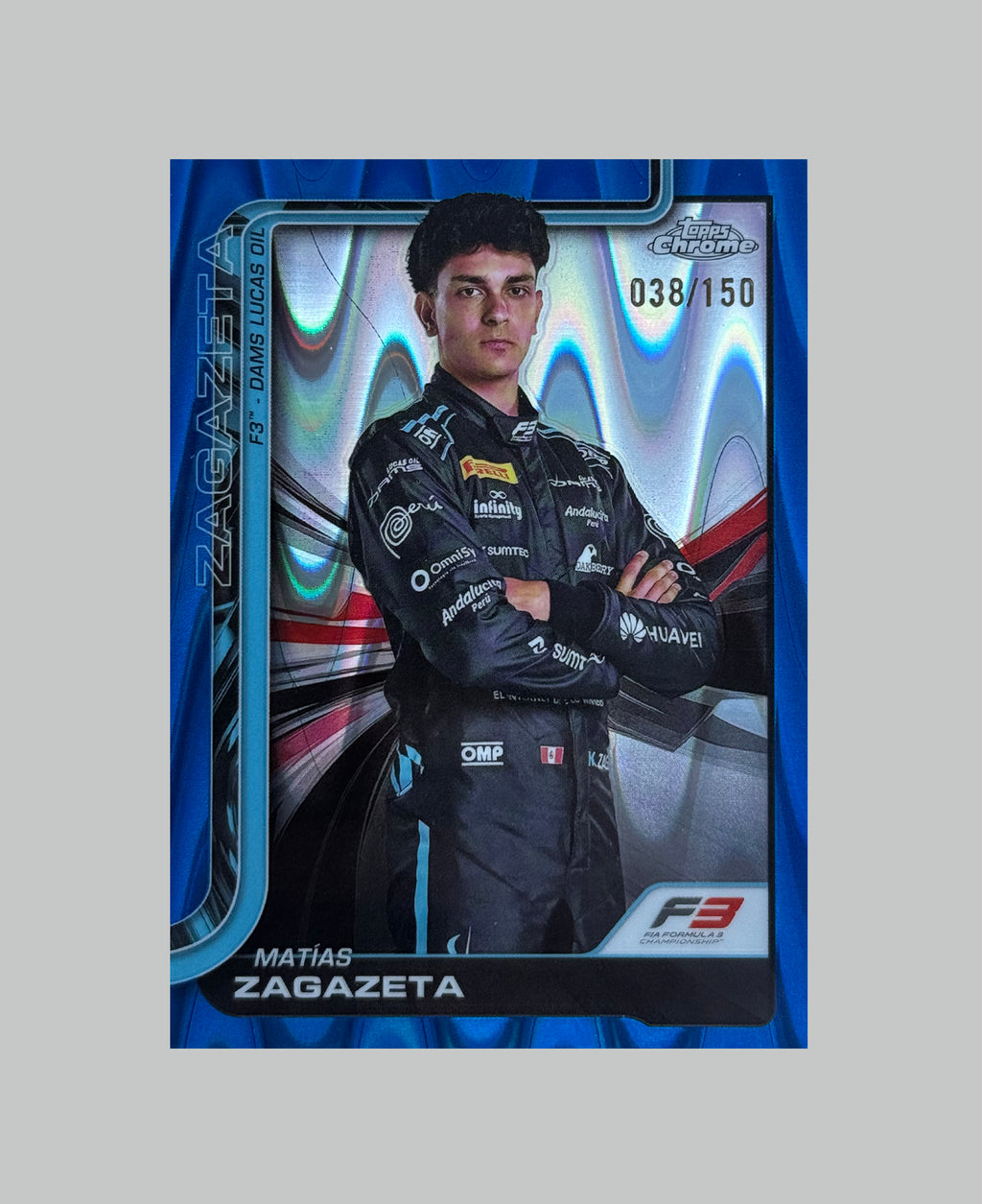 Topps Chrome F1 2025 Matias Zagazeta 038/150