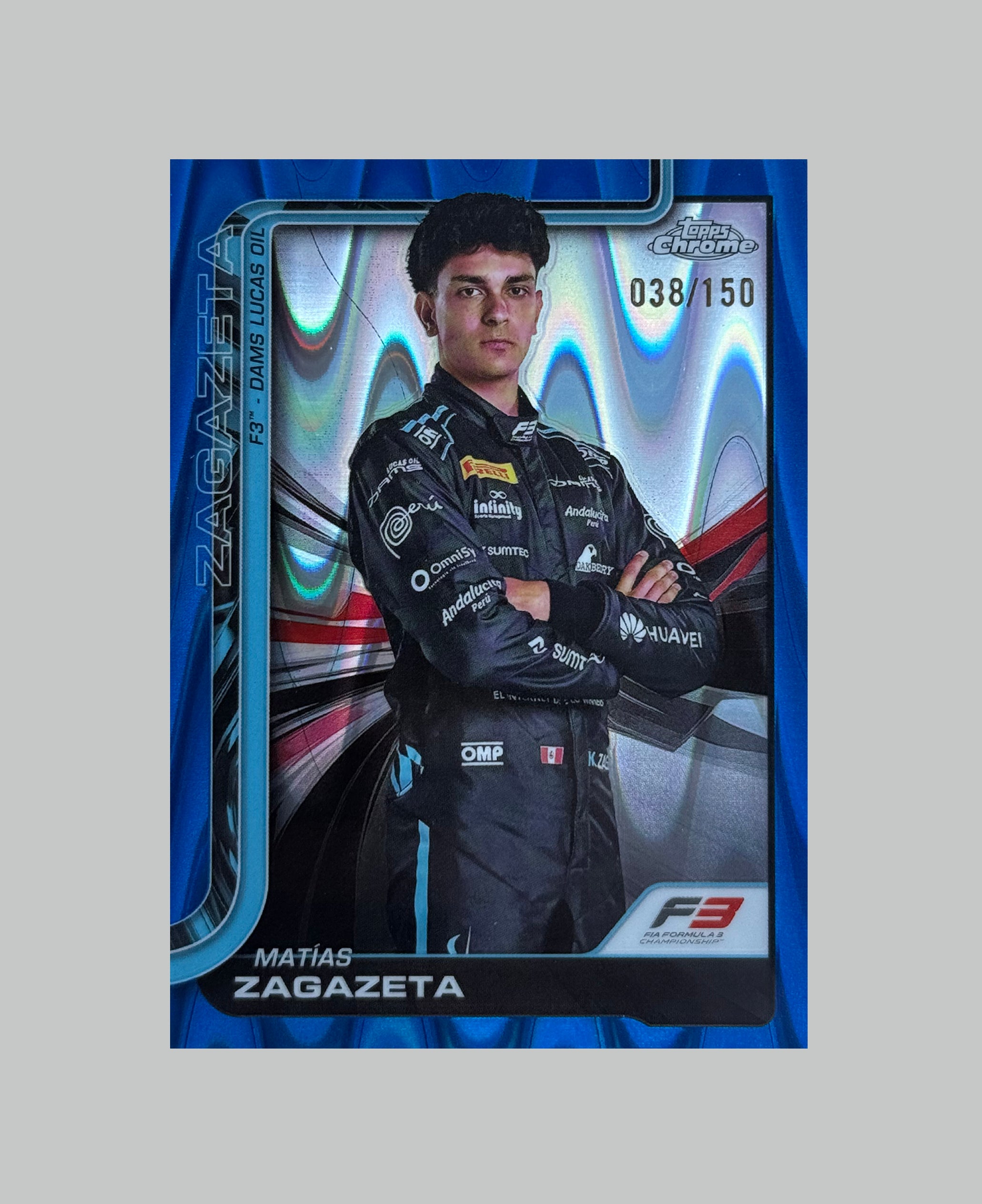 Topps Chrome F1 2025 Matias Zagazeta 038/150