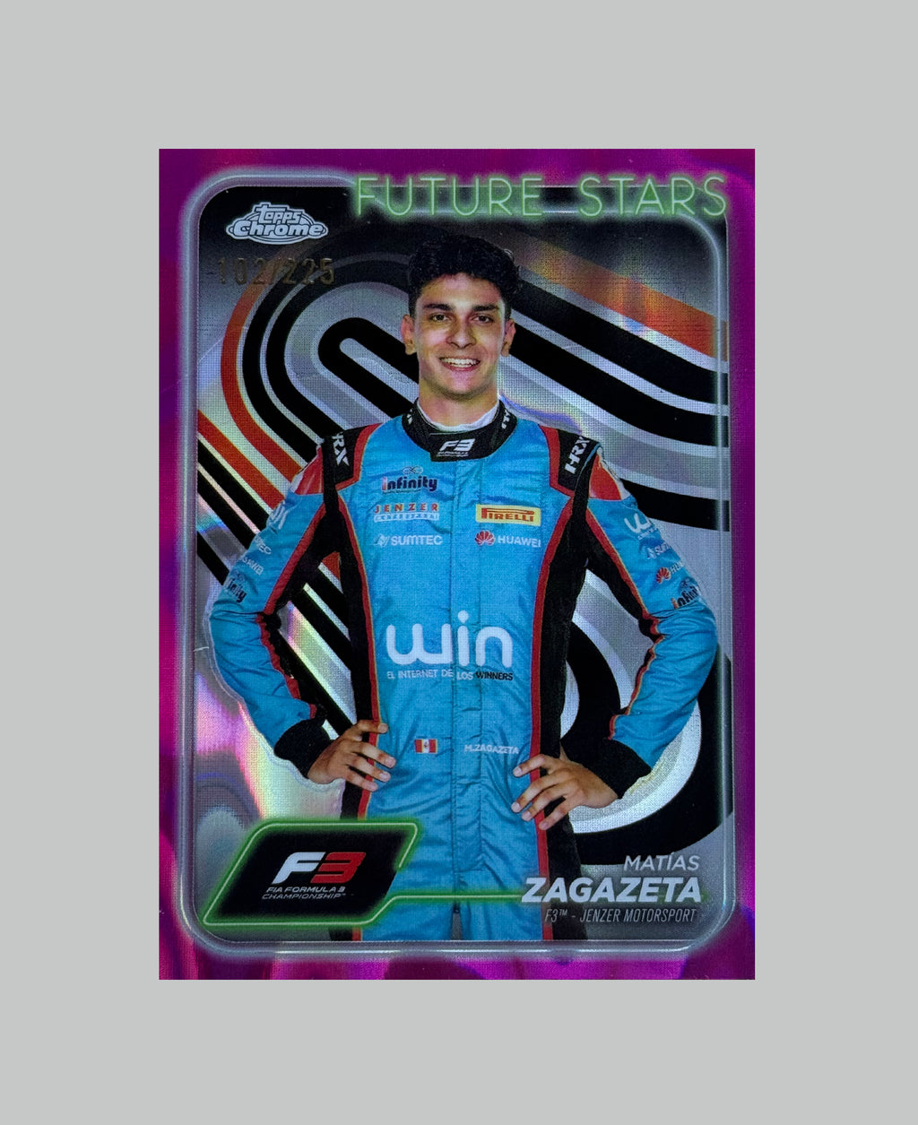 Topps Chrome F1 2024 Matias Zagazeta 102/225