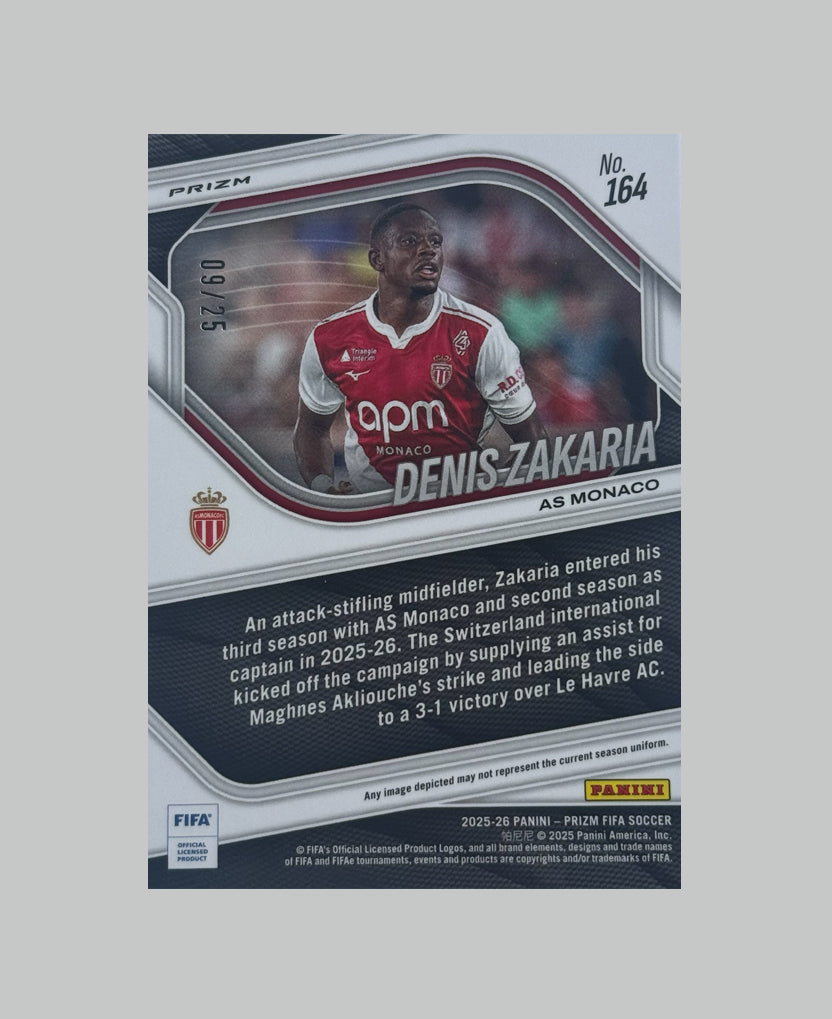 Panini Prizm FIFA 2025-26 Denis Zakaria 09/25