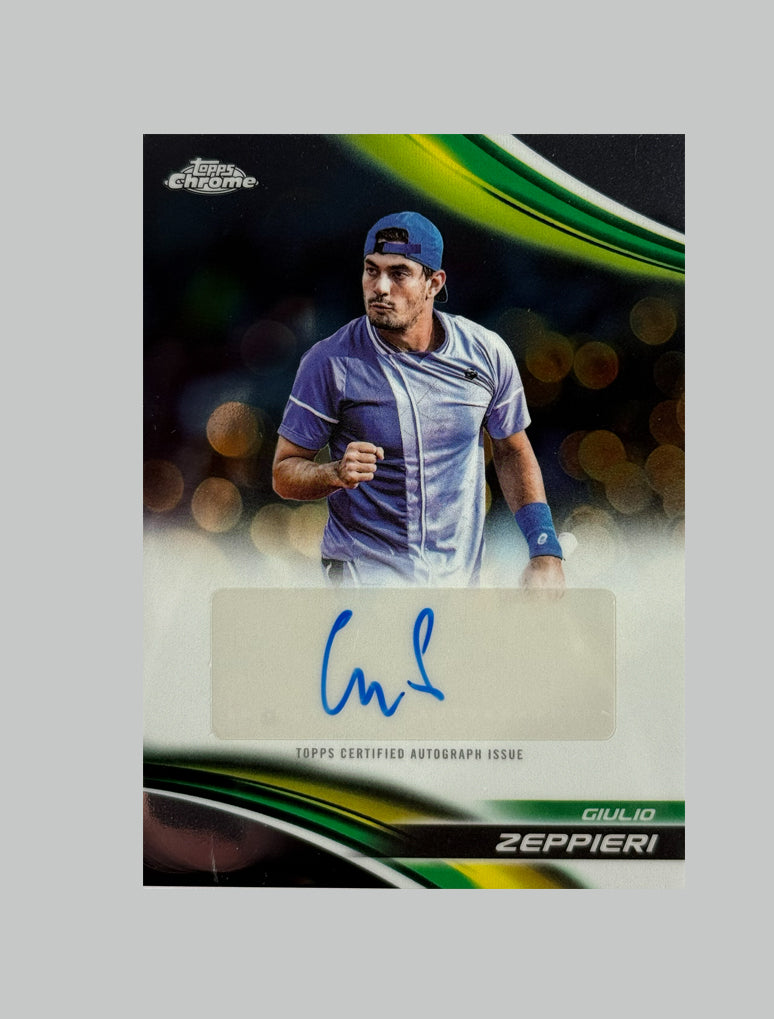 Topps Chrome Tennis 2025 Giulio Zeppieri Auto
